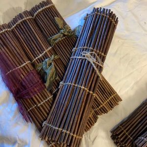 Rustic Prairie Farmhouse Twig Placemats(lot of 10)